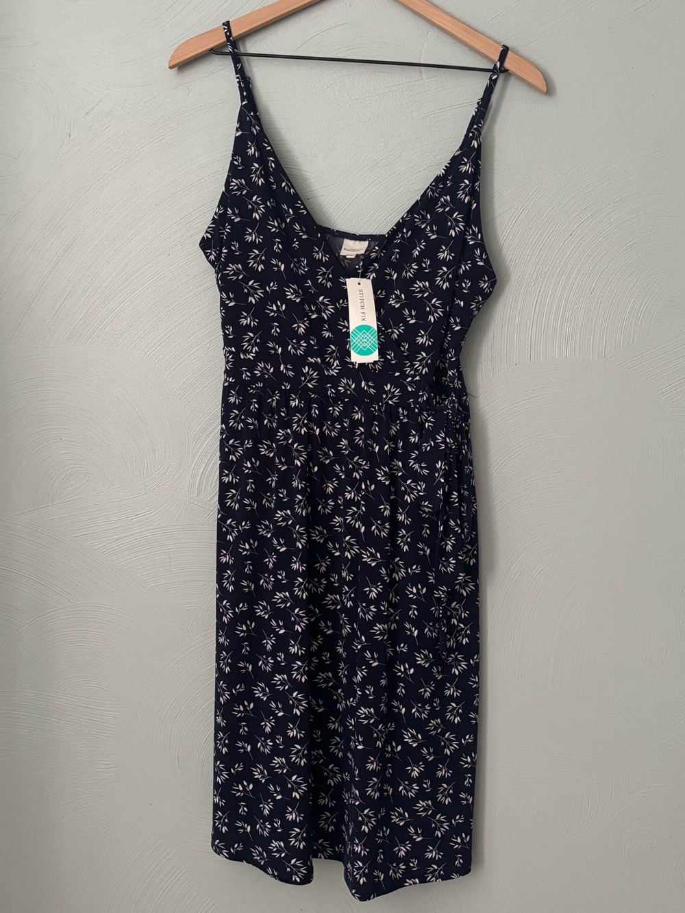Lightweight summer sundress with faux waist tie